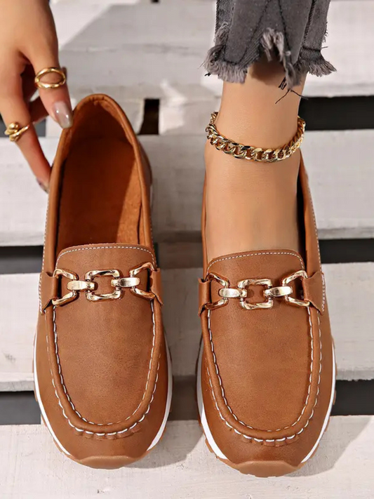 ISLA Chain Detail Loafers
