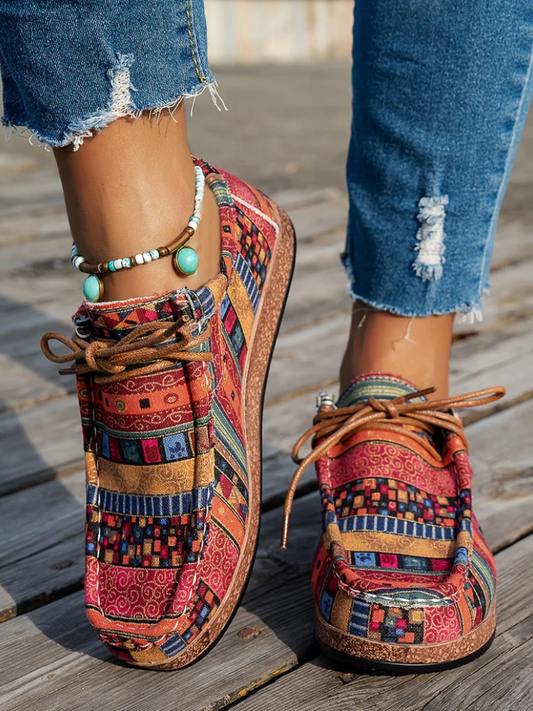 Printed Maya Comfort Loafers