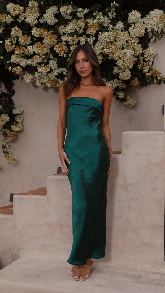 Thesa | Robe en satin sans manches