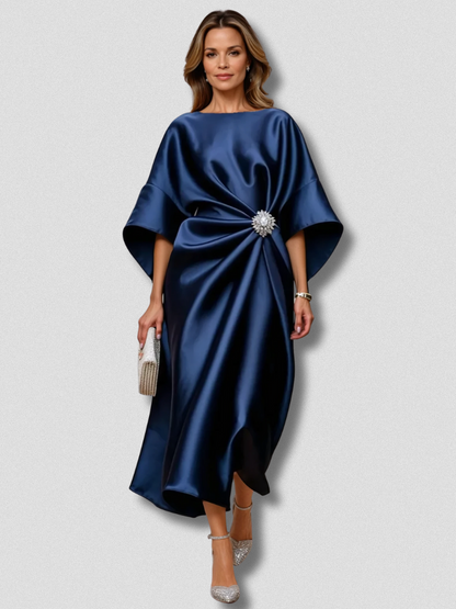 Satin Elegance Robe Maris