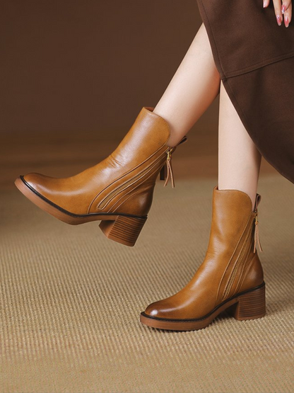Bottines à talons blocs Barbara