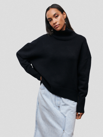 ELENA Haut Col Tricot