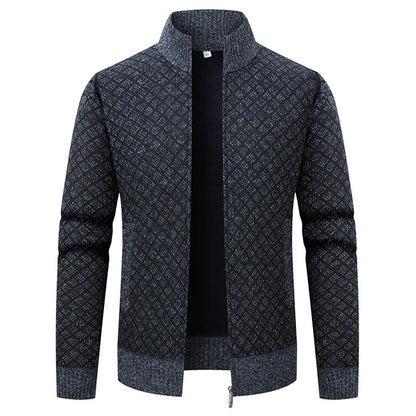 Jean - Veste décontractée à col montant, coupe ajustée pour un confort optimal, parfaite pour la saison.