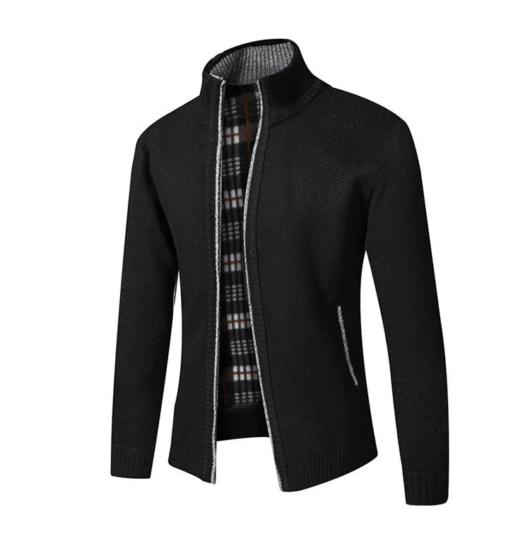 Jean: Pull en Tricot Épais, Col Montant, Slim Fit, Confort Optimal pour l'Automne Hiver, Grande Taille Disponible