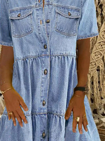 Pauline® | Robe en Jean Boho