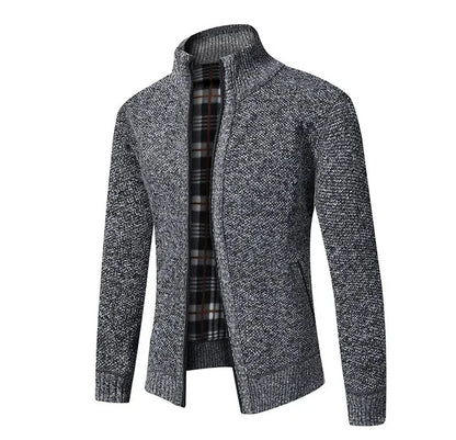 Jean: Pull en Tricot Épais, Col Montant, Slim Fit, Confort Optimal pour l'Automne Hiver, Grande Taille Disponible