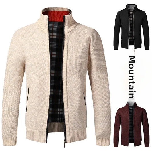 Jean: Pull en Tricot Épais, Col Montant, Slim Fit, Confort Optimal pour l'Automne Hiver, Grande Taille Disponible