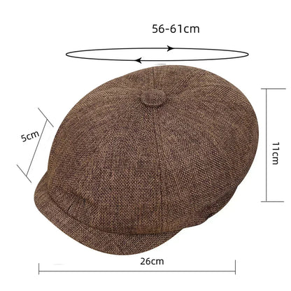 Shelby | Casquette Octogonale Vintage | Style Intemporel