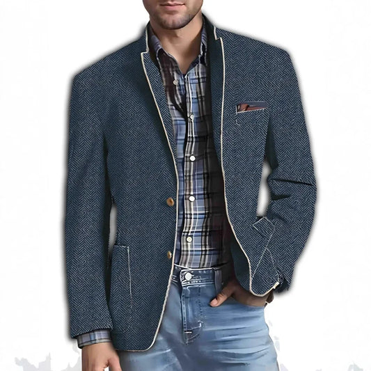 Marc - Élégante Veste de Costume Imprimée pour Homme, Confort et Style Assurés!