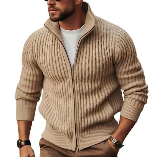 Jean: Veste Zippée Épaissie pour Hommes - Confort et Style pour le Printemps et l'Automne