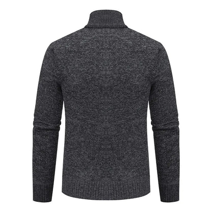 Julien: Manteau en tricot élégant pour hommes, style slim et confort optimal.