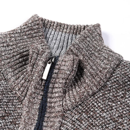 Jean: Pull en Tricot Épais, Col Montant, Slim Fit, Confort Optimal pour l'Automne Hiver, Grande Taille Disponible