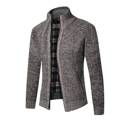 Jean: Pull en Tricot Épais, Col Montant, Slim Fit, Confort Optimal pour l'Automne Hiver, Grande Taille Disponible