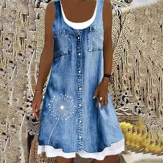 Luca™ | Robe en Jean Douce et Élégante
