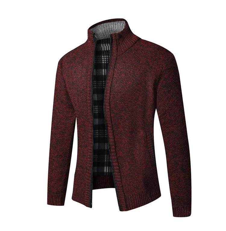 Jean: Pull en Tricot Épais, Col Montant, Slim Fit, Confort Optimal pour l'Automne Hiver, Grande Taille Disponible