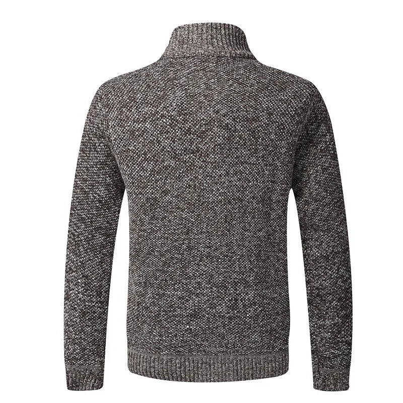 Jean: Pull en Tricot Épais, Col Montant, Slim Fit, Confort Optimal pour l'Automne Hiver, Grande Taille Disponible