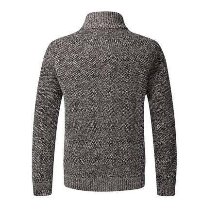 Jean: Pull en Tricot Épais, Col Montant, Slim Fit, Confort Optimal pour l'Automne Hiver, Grande Taille Disponible