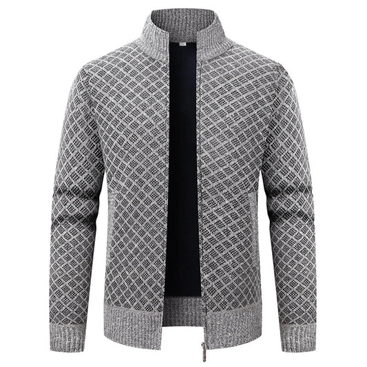 Jean - Veste décontractée à col montant, coupe ajustée pour un confort optimal, parfaite pour la saison.