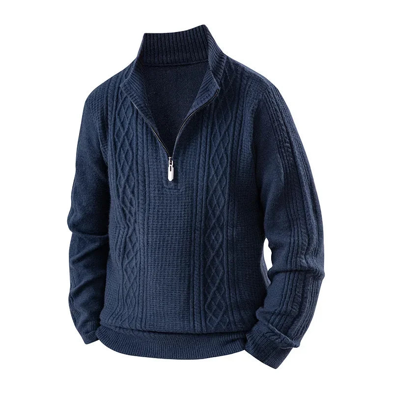 Jean-Pierre - Pull en polaire épaisse, confort optimal pour l'automne et l'hiver.