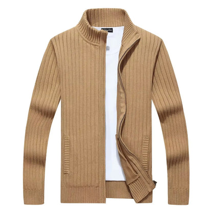 Jean: Veste Zippée Épaissie pour Hommes - Confort et Style pour le Printemps et l'Automne