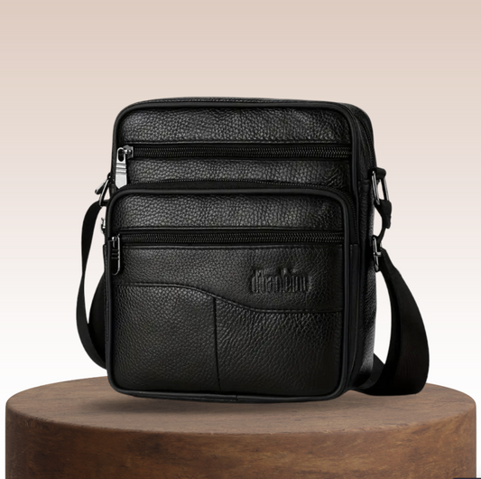 Carter - Sac à bandoulière multifonction en cuir pour hommes