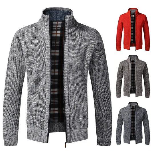 Jean: Pull en Tricot Épais, Col Montant, Slim Fit, Confort Optimal pour l'Automne Hiver, Grande Taille Disponible