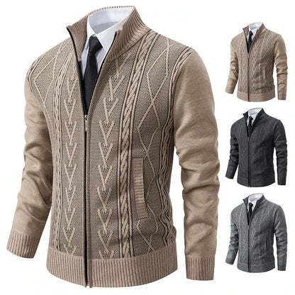 Paul – Pull Tricoté Épais Doublé, Chaud et Élégant pour l’Automne-Hiver
