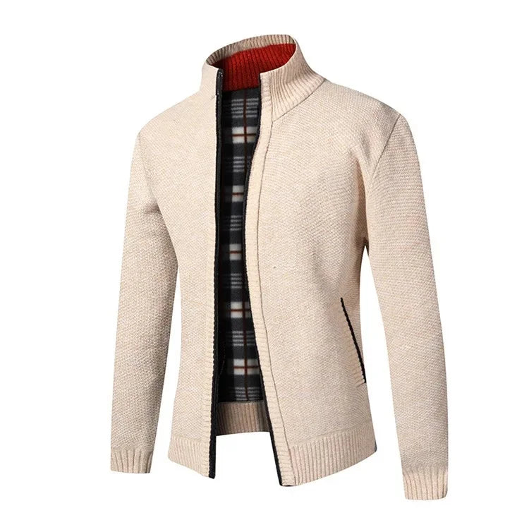Jean: Pull en Tricot Épais, Col Montant, Slim Fit, Confort Optimal pour l'Automne Hiver, Grande Taille Disponible