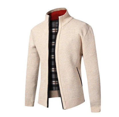 Jean: Pull en Tricot Épais, Col Montant, Slim Fit, Confort Optimal pour l'Automne Hiver, Grande Taille Disponible