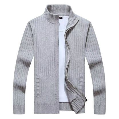 Jean: Veste Zippée Épaissie pour Hommes - Confort et Style pour le Printemps et l'Automne