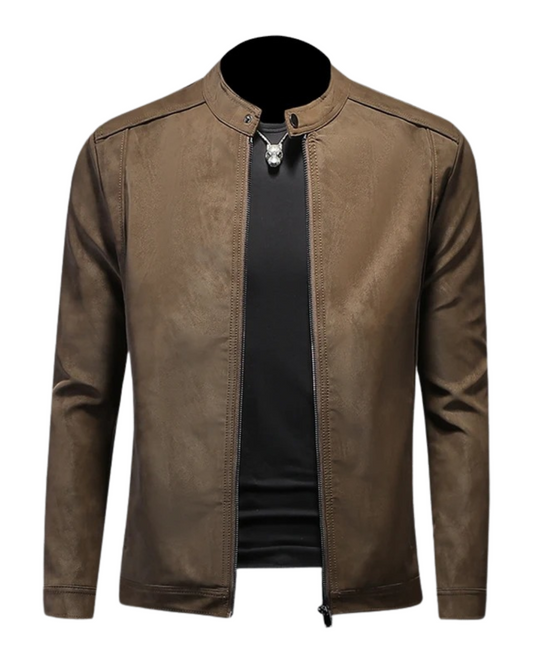 Éric | Veste Motard en Similicuir pour Homme