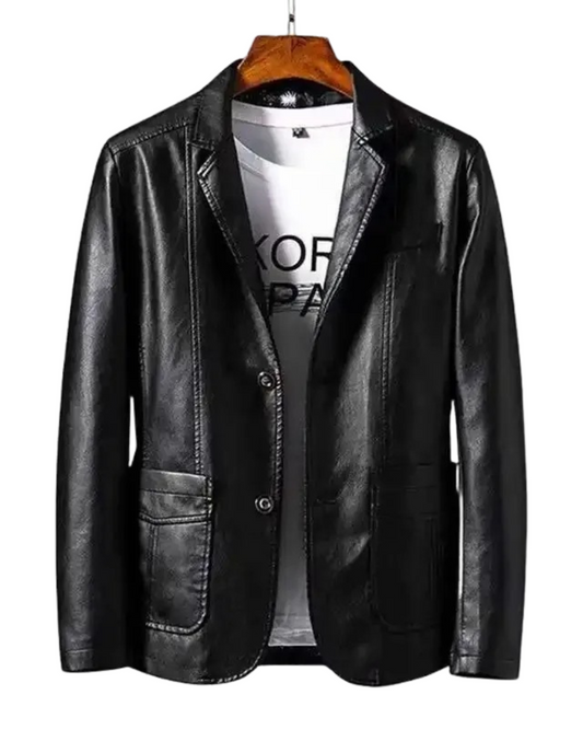 Julien | Blazer Moderne en Similicuir pour Homme