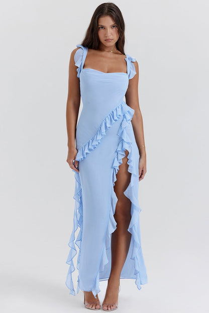 Dalia | Robe longue avec volants