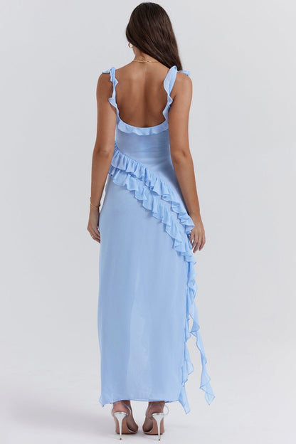 Dalia | Robe longue avec volants