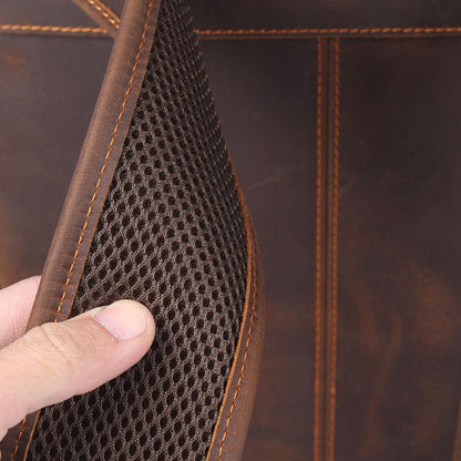 Robert - Sac à dos de voyage en cuir rétro