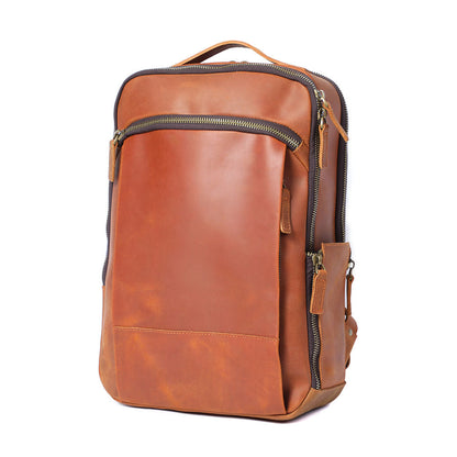 Andrew - Sac à dos en cuir pour ordinateur portable pour hommes