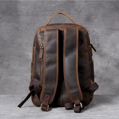 Jason - Sac à dos en cuir tan premium