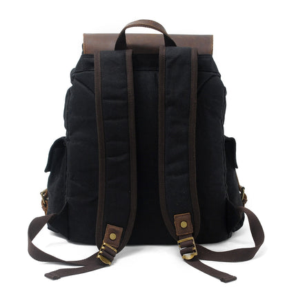 Jacob - Sac à dos vintage en toile cirée