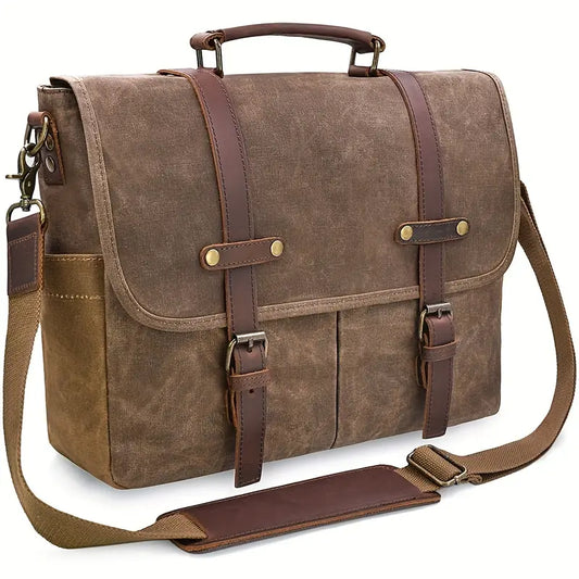 Brett - Sac à bandoulière en toile imperméable grande capacité pour hommes