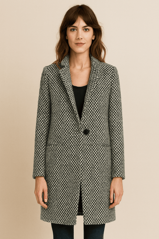 CLAUDIA - Manteau Élégant en Laine pour l'Automne et l'Hiver