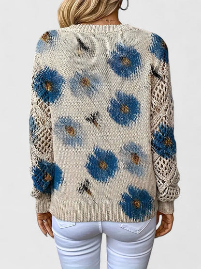 Amélie | Pull élégant avec motif floral