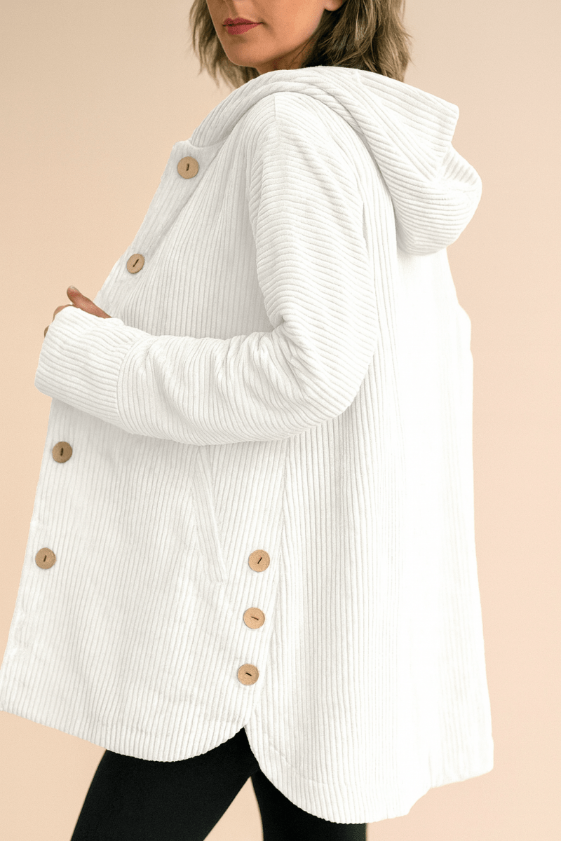 INDIE - Veste à Capuche en Velours Côtelé