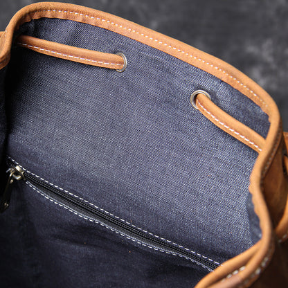 Jeffrey - Sac à dos en cuir classique et durable