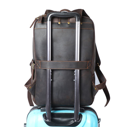 Andrew - Sac à dos en cuir pour ordinateur portable pour hommes