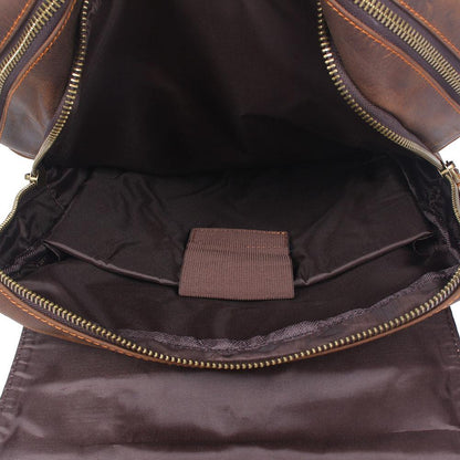 Robert - Sac à dos de voyage en cuir rétro