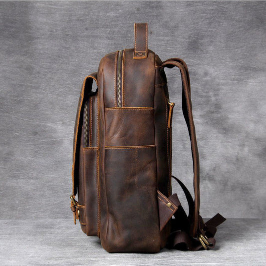Jason - Sac à dos en cuir tan premium