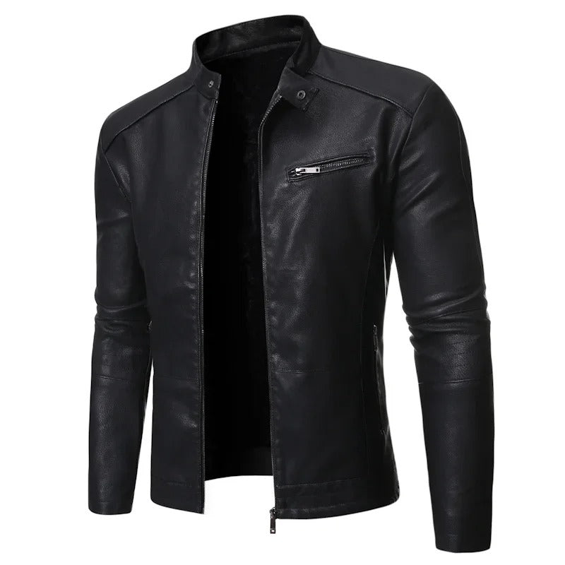 Nolan | Veste en Similicuir Ajustée pour Homme