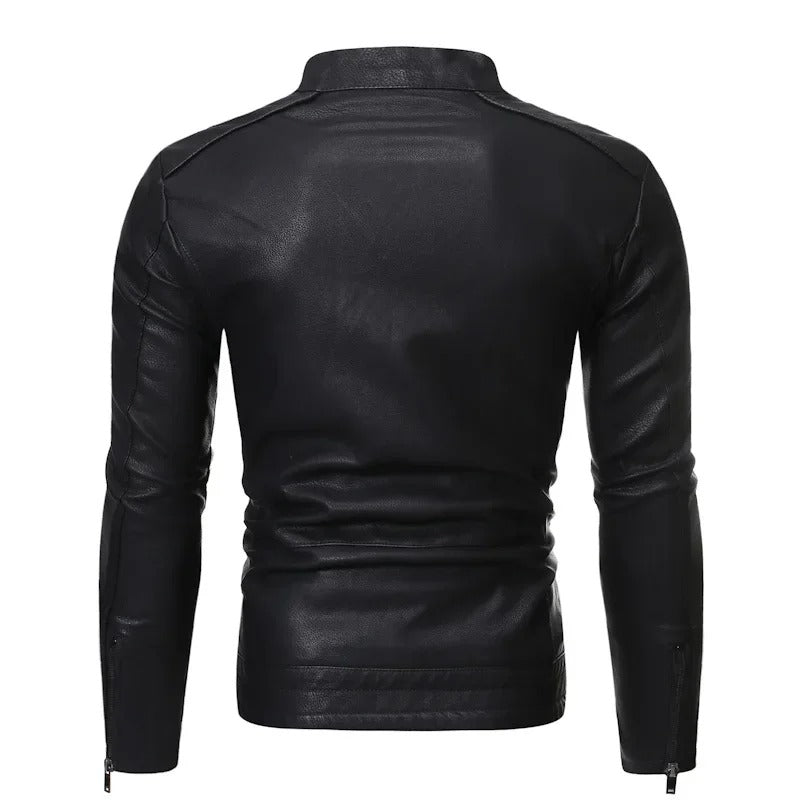 Nolan | Veste en Similicuir Ajustée pour Homme