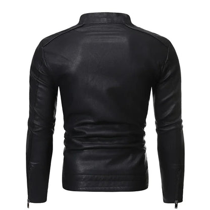 Nolan | Veste en Similicuir Ajustée pour Homme