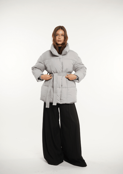 NOVA | Mi-Longue Puffer Jacket avec Ceinture